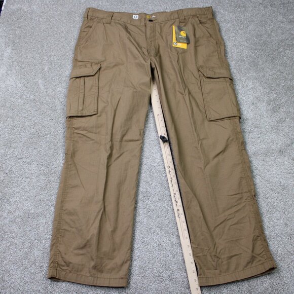 Carhartt Force Pants NWT Mens 42x30 Brown Tappen Cargo Relaxed Fit Straight - Picture 2 of 16